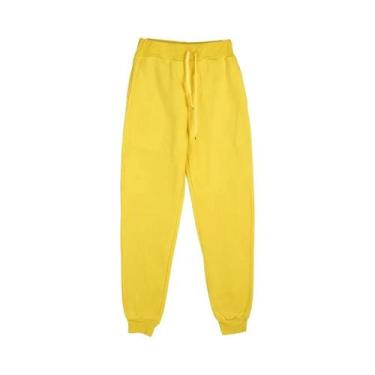 Imagem de Calças De Moletom Femininas Casuais Jogger Para Esportes E Academia Ou