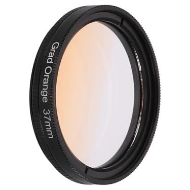 Imagem de PATIKIL Filtro de lente de 37 mm, filtros de cor graduados, resina óptica de arranhões, acessórios de correção de cor para lente de fotografia de câmera, laranja