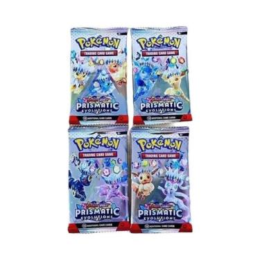 Imagem de Cartas Pokémon Em Inglês Vmax GX Mega Evolutions 4/8 Pacote Booster Br