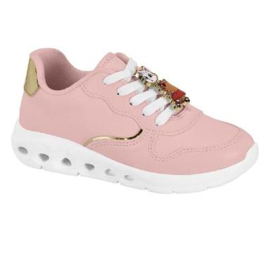 Imagem de Tenis molekinha casual ref 2588.106.12638 menina, Rosa, 31
