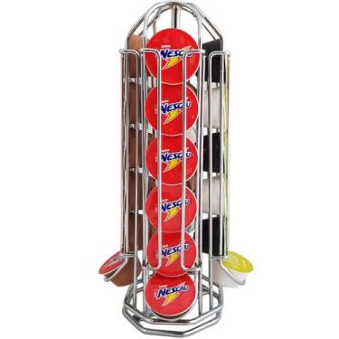 Imagem de Suporte Giratório Porta 24 Cápsulas Cafe Dolce Gusto Cápsula - MS Aram