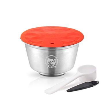 Imagem de Tingpai Cápsula reutilizável de leite Cápsula de espuma de leite recarregável em aço inoxidável compatível com Dolce Gusto