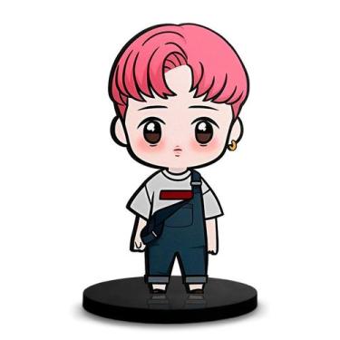Imagem de Totem Médio Boneco BTS - Park-Jimin 14cm + Base - ShopC