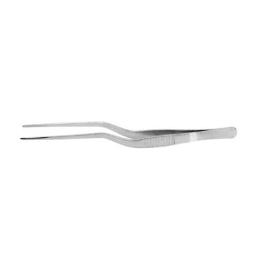 Imagem de Pinça para culinária com degrau em aço inox tamanho 16cm - Cromus