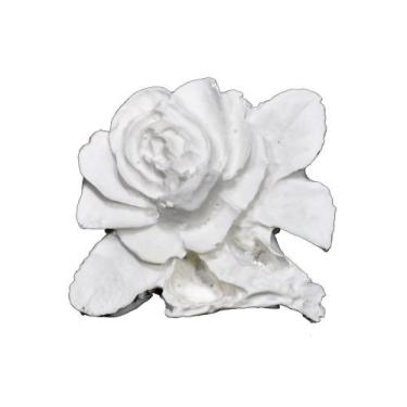 Imagem de Aplique Rosa com Flores e Cabo 5,5x5,5 R0114 Resina - ATACADÃO DO ARTE