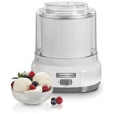 Imagem de Sorveteira Congela em 20 Minutos Receitas Inclusas Não Necessário Sal, HAMILTON BEACH 68880, Prateado