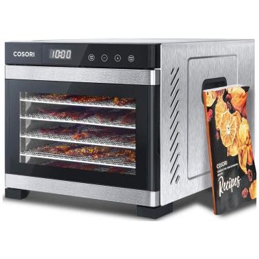 Imagem de Desidratador de Alimentos Profissional 600W 6Trays, Timer Controle de Temp, COSORI CP267 FD, Prateado