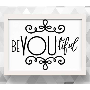 Imagem de Quadro Beyoutiful 20x30  moldura branca 