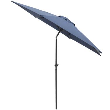 Imagem de Ombrelone Central Articulado de Alumínio 2,70 metros com Manivela Azull Importway IWOBCA-270AZ