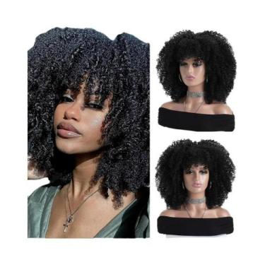 Imagem de Peruca Sintética Curta Gradiente Marrom De 16 Polegadas, Castanho Clar