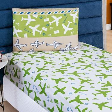 Imagem de Jogo De Cama Lençol Bouti Infantil Kids Solteiro 02 Peças - Foguete