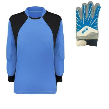 Imagem de Camisa Goleiro trb Infantil Luva DRB Azul Branco Infantil-Masculino
