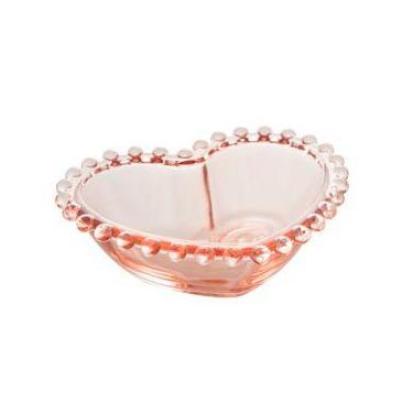 Imagem de Conjunto 4 Bowls Cristal Coração Pearl Rosa Wolff - Rojemac