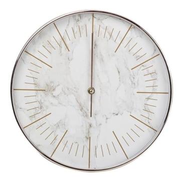 Imagem de Relógio De Parede Rose Gold 30cm Fundo Em Desenhos De Mármore