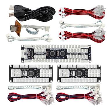 Imagem de SJ@JX Arcade Game 4 Player USB Encoder Board Macro Command Zero Delay Gamepad Button Joystick Controller for Nintendo Switch PC PS3 Raspberry Pi Windows