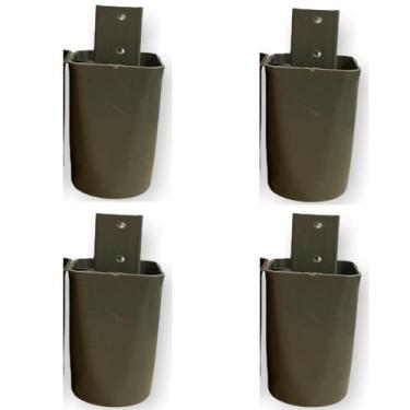 Imagem de Kit com 4 Pés para Móveis - 7 cm para Armários e Racks + Parafusos Inc