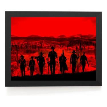 Imagem de Quadro Red Dead Redemption 2 Arte Simples Poster Moldurado - Fanarte