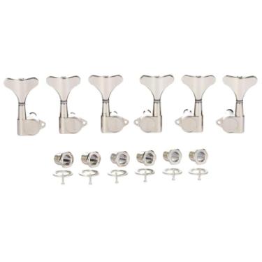 Imagem de KAISH 6 cordas 3R3L 18:1 afinadores de baixo selados para baixo afinador de guitarra para baixo Ibanez/Yamaha estilo acústico/elétrico níquel