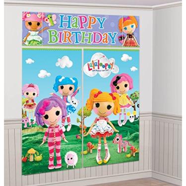 Imagem de Adorable Lalaloopsy Birthday Party Scene Setters Wall Decorating Kit (5 Pack), Multi Color, 59" x 65".