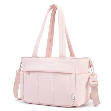 Imagem de NOL Natural Organic Lifestyle Lancheira feminina – Bolsa térmica leve e inchada à prova de vazamento com alça ajustável, congelável e isolada para trabalho/exterior (rosa)
