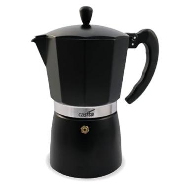 Imagem de Cafeteira Italiana Original Inox Preta 6 Xícaras Premium Café