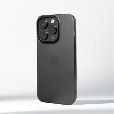 Imagem de Capa de PC rígida fosca ultrafina com jato de areia de 0,7 mm para iPhone 16 Pro Max 15 14 Plus 13 12, capa transparente simp