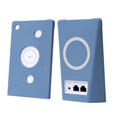 Imagem de KONAFEI Capa de silicone compatível com Starlink Router Mini, à prova de choque, sustentável, portátil, sem interferência com transmissão de sinal (azul)