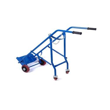 Imagem de Rack de cilindro de oxigênio 40L - Carrinho de tanque de oxigênio dobrável, suporte de cilindro rolante para hospitais, casas de repouso e uso doméstico - Carrinho portátil de cilindro de gás