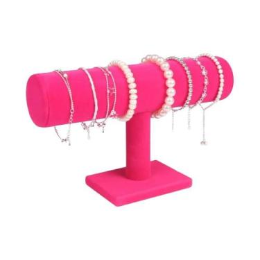 Imagem de Organizador De Joias Em Veludo, 6 Cores, Suporte Vertical Para Exibiçã