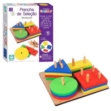 Imagem de Jogo Ludico Prancha da Seleção Montessori Nig, Colorido