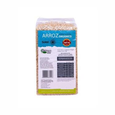 Imagem de Kit 6X: Arroz Cateto Curto Integral Orgânico Solst 1kg