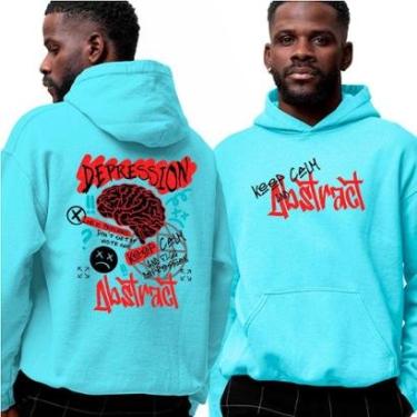 Imagem de Blusa Moletom Com Capuz‎ Keep Calm Abstract Depression Street-Unissex