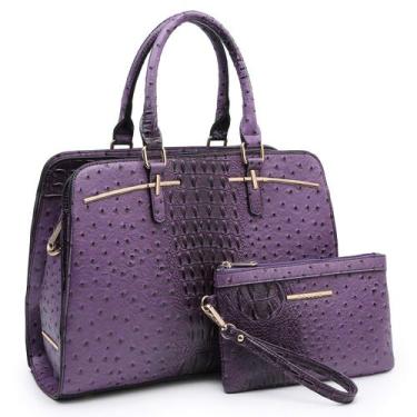 Imagem de Bolsa Dasein Fashion Fashion Women Fashion, conjunto de 2 peças com ca