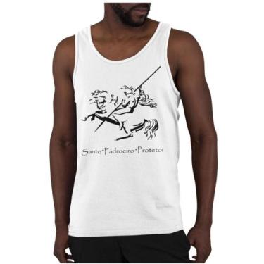 Imagem de Camiseta São Jorge Regata Masculina - Blackchic, Branco, M