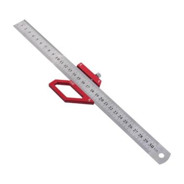 Imagem de Generic Régua de marcação para marcenaria, régua de ângulo ajustável de 45/60/90 graus, ferramenta de desenho de linha, precisão profissional