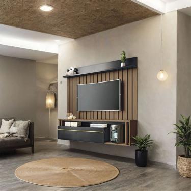 Imagem de Rack Painel Denver Suspenso Para Tv 55 Polegadas 160x155-EdeCasaMoveis