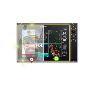 Imagem de IPG Anti-reflexo feito para Simrad NSS9 evo3S 12 polegadas Chartplotter Fishfinder Display Matte Finish Screen Protector Film, perfeito para uso ao ar livre para NSS9evo3S-9