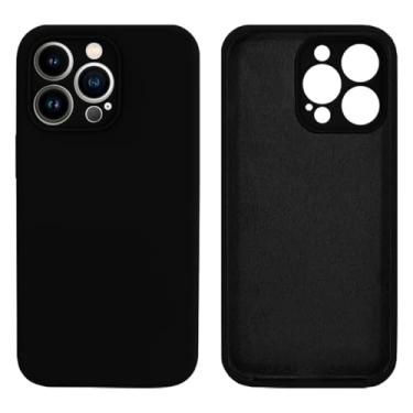 Imagem de Capinha Compativel com iPhone 13 Pro Max Com Proteção de Câmera em Silicone com Interior Aveludado