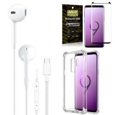 Imagem de Capa Samsung S9 Plus + Fone De Ouvido Tipo C + Película 3D