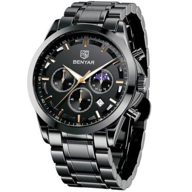 Imagem de Relógio BY BENYAR Chronograph Quartz em Aço Inoxidável para Homens