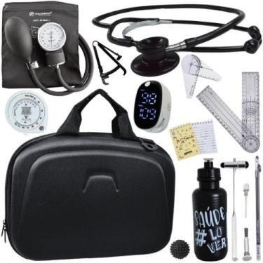 Imagem de Kit Fisioterapia Maleta Goniometro Martelo Buck Completo - Love Saude,