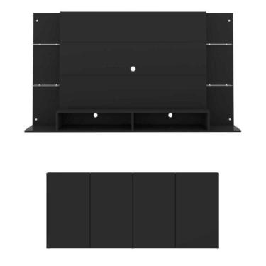 Imagem de Conjunto Sala De Estar Painel 60 e Aparador Helena - MULTIMOVEIS