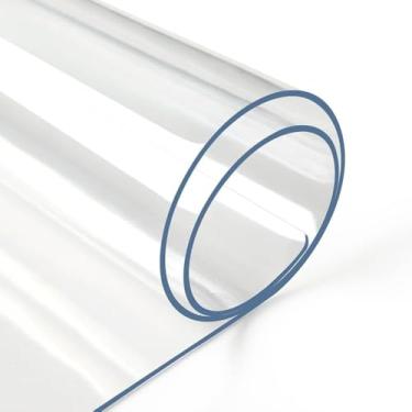 Imagem de Deep Dream Capa protetora de mesa transparente de 2,0 mm, capa de mesa transparente de 35 x 152 cm, almofada de mesa retangular de vinil, capa de mesa de plástico PVC para escritório, cômoda, mesa de cabeceira, mesa de computador e escrita