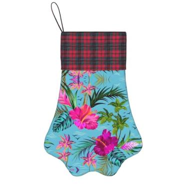 Imagem de SKKNT Hello Hawaii Impressão Meias de Natal Animais de Estimação Decoração de Natal Cães Gatos Árvore Decoração Doce Presente Conveniente