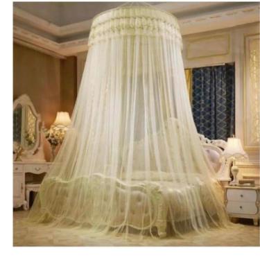 Imagem de Mosquiteiro para Cama Casal/Box/Queen/Super King com Abertura Lateral, Todas as Cores, Proteção Contra Mosquitos(BEGE,PADRÃO BOX/QUEEN)