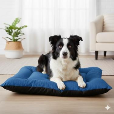 Imagem de Colchonete Pet Toddy Impermeável – Conforto e Proteção para o Seu Pet (Azul)