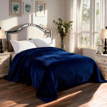 Imagem de Manta Cobertor Casal Corttex Luster Canelada 180x220cm Microfibra Antialérgico Super Macio Premium