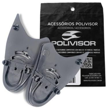 Imagem de Kit Fixação Polivisor Para Capacete Fokker Mx5 Par