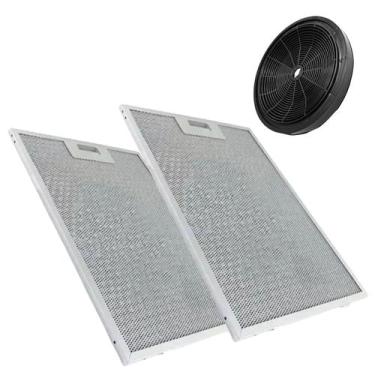 Imagem de 2 Filtro + Carvão Depurador Coifa Electrolux De60b De60x - KITELEC185E