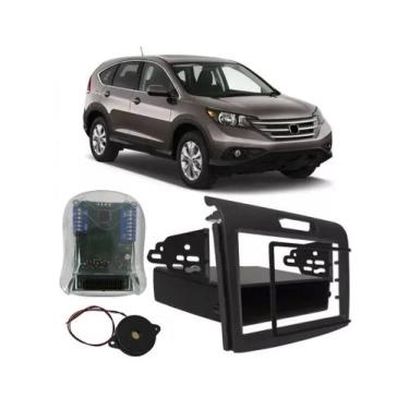 Imagem de Kit Moldura De Painel 2 Din Interface Comando de Volante Honda Crv 201